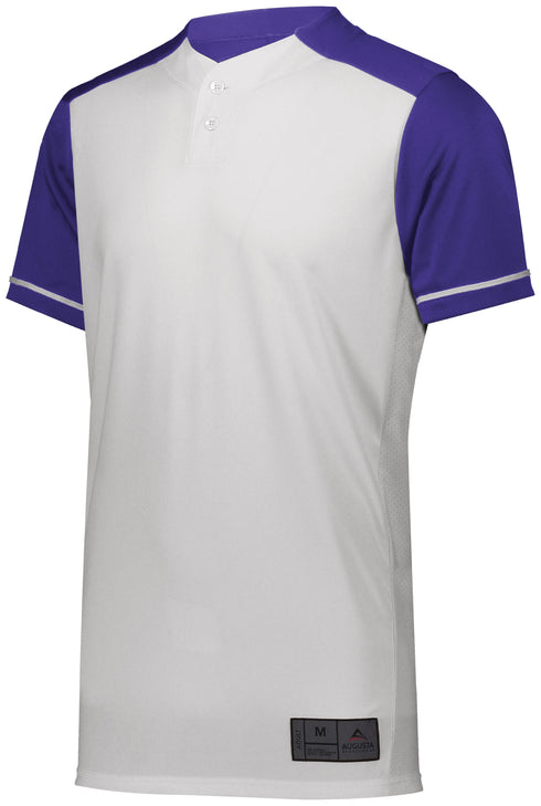 Augusta Sportswear Youth Closer Jersey (1569), Color 'White/Purple'
